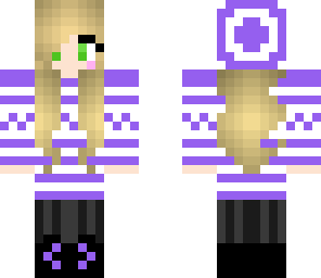 winter purple girl