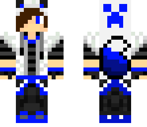 blue wolf boy skin