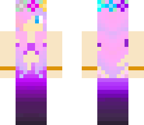 purple mermaid girl