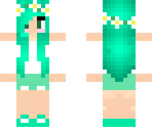 green hair girl 2