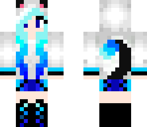 turqoise cat girl