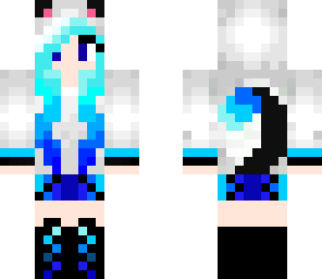 turqoise cat girl