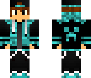 blue neon boy