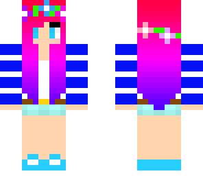 pink to purple flower girl