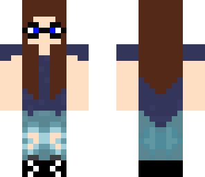 new girl with glasses