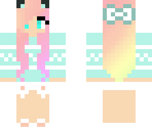 mint cat girl