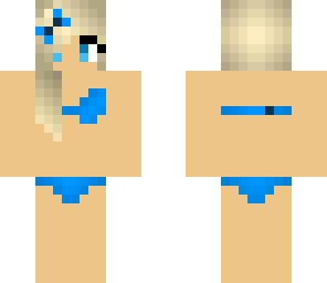 sexy blue bikini girl