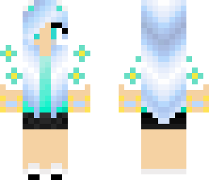 blue haired girl