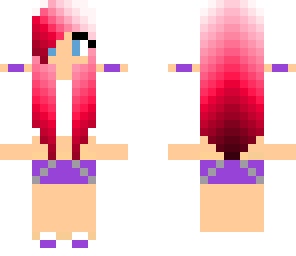 pink haired girl edit