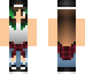 party girl with green highlights
