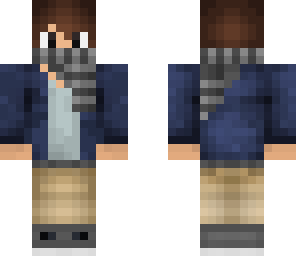 winter boy with black eyes