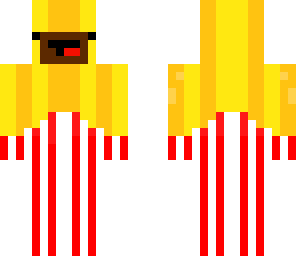 fries with mustache