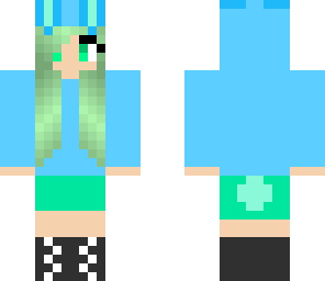 zena dressed as a bunny -hair dyed-