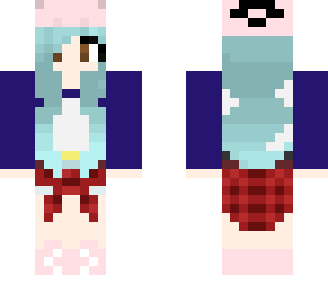 blue hair girl