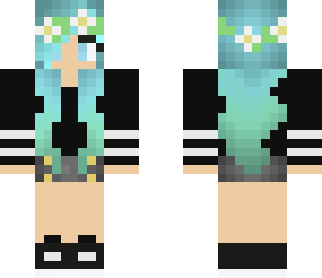 edit of blue girl