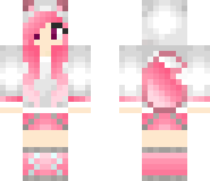 pink wolf girl