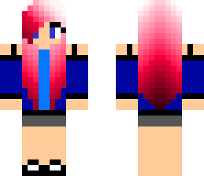 cute pink and blue girl