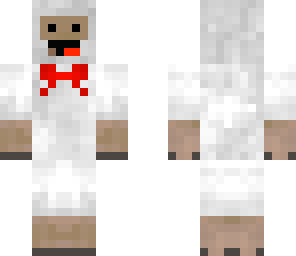 sheep with bow