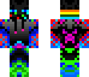 dark n rainbow coloured enderman2