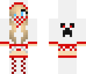 red hoodie creeper girl