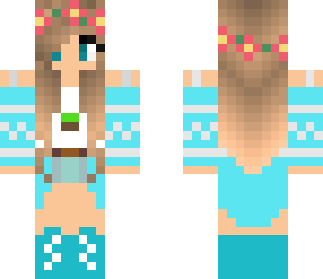 cyan hipster girl