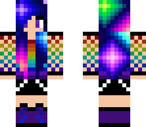 rainbow galaxy girl