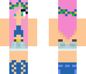 pink and blue girl 
