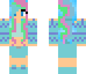 blue girl