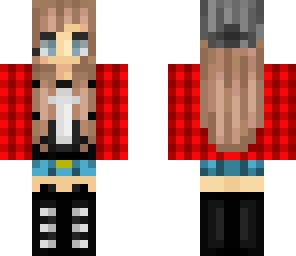 flannel cute girl - edit