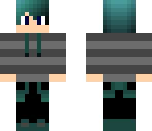 boy person with green-blueish hair