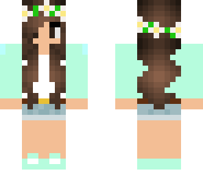 mint flower crown