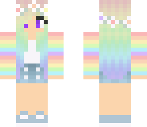 pastel rainbow girl