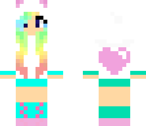 rainbow girl - white