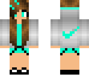 teal nike girl