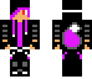 purple and black fox boy