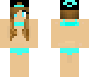 cute blue bikini girl