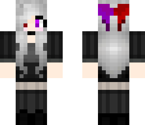 bicolor girl goth