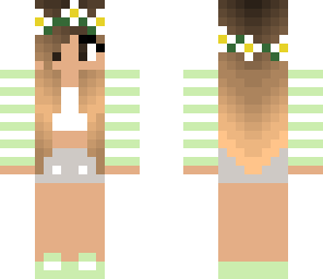 mint green girl
