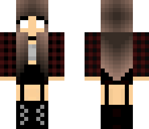 herobrine girl with headphones