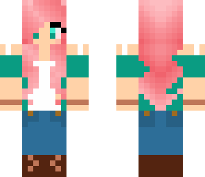 pink hair girl