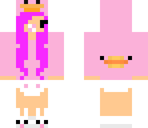 pink baby chibi ducky