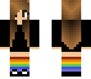 rainbow knee socks