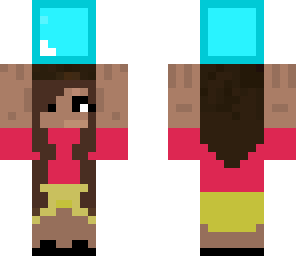 girl hoding block plz like