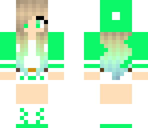 green tomboy girl