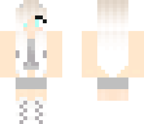 plain white and grey girl
