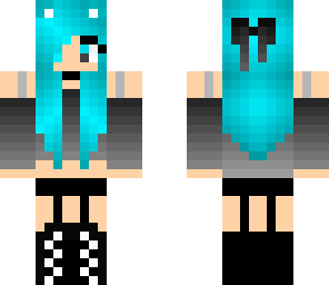 blue fox girl with headset
