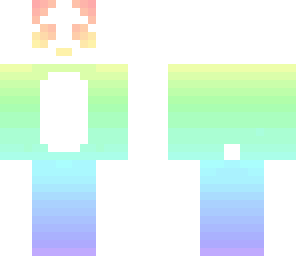 rainbow pastel panda