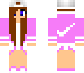 pink nike girl