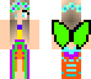 rainbow prom girl