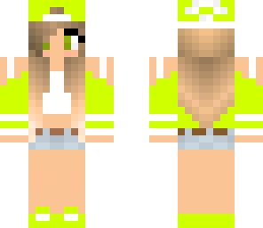lime green girl
